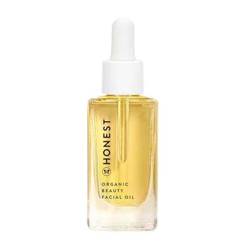 Honest Beauty Organic Facial Oil for All Skin Types | Nourishes + Replenishes | Avocado Oil, Apricot Oil, Jojoba Oil | Naturally Scented, EWG Verified, Vegan + Cruelty Free | 1 fl oz