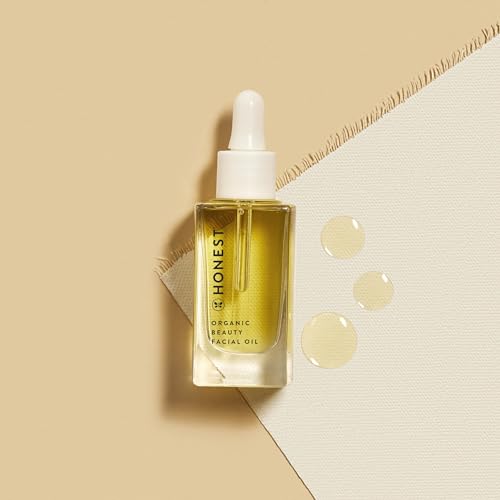 Honest Beauty Organic Facial Oil for All Skin Types | Nourishes + Replenishes | Avocado Oil, Apricot Oil, Jojoba Oil | Naturally Scented, EWG Verified, Vegan + Cruelty Free | 1 fl oz